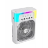 Su Püskürtmeli Mini Klima Fan Usb Şarjlı Masaüstü Soğutucu Rgb Işıklı