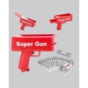 Super Money Gun Para Saçma Tabancası Yüksek Atış Güçlü Kırmızı Model