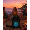 Taşınabilir Bluetooth Speaker Mikrofonlu Karaoke Hoparlör Rgb Işıklı 6.5 İnç Güçlü Ses