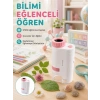 Taşınabilir Led Mikroskop 80x-200x Büyütmeli Çocuklar İçin Eğitici Bilim Mikroskobu