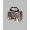Taşınabilir Nostalji Radyo Bluetooth Usb Aux Girişli