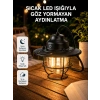Taşınabilir Retro Çam Konisi Kamp Lambası Gece Işığı Su Geçirmez