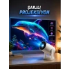 Taşınabilir Sinema Oyun Projektörü Akıllı Projeksiyon Android 11