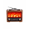Taşınabilir Şömine Efektli Bluetooth Hoparlör Fm Radyo Led Işıklı Müzik Çalar