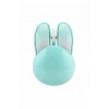 Tavşan Figürlü Kablosuz Mouse Pil Dahil Etiket Hediyeli Mavi