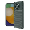Tecno Spark 30 Pro Kılıf Auto Focus Karbon Kapak - Koyu Yeşil