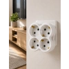 Tek Prizi 4’lü Yapan Priz Çoğaltıcı Direkt Prize Takılan Kablosuz Çoklayıcı