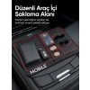 Telefon Standlı Araç İçi Organizer Kaydırmaz Silikon Konsol Düzenleyici Mat