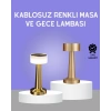 Touch Gece Lambası – Dokunmatik Kontrol, Kablosuz Kullanım, Metal Gövde
