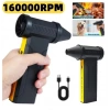 Turbo Jet 160000rpm Şarjlı Turbo Jet Şiddetli Fan Yüksek Hızlı Güçlü Hava Üfleyici Araç Süpürgesi