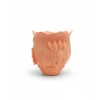Turuncu Çiçek Desenli 3d Dekoratif Vazo Modern Masaüstü Aksesuar