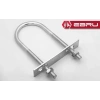 U Civata, Karşılık Demiri + Somunlu - M8x50 - 2 Set