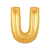 U Harf Folyo Balon Altın Renk  40 İnç
