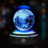 Usbli Dünya Tasarımlı Dönen Cam Küre