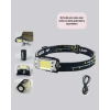 Usb Şarjlı Mini Led Kafa Feneri 50m Odak 150m Geniş Aydınlatm