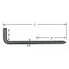 Vidalı Korniş Çivi No:4 - 3,5x40 - 10 Adet