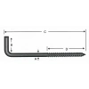 Vidalı Korniş Çivi No:5 - 4x50 - 10 Adet