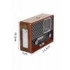 Vintage Nostaljik Radyo Aux Usb Sd Kart Girişli Şarjlı Bluetooth Bağlantılı