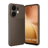 Vivo V60 5g Auto Focus Karbon Kapak - Kahverengi