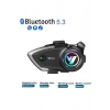Vothoon Y80 Motosiklet Kask Kulaklık Intercom Işıklı Motorsiklet Interkom