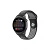 Watch 20mm Spor Delikli Kordon - Siyah-gri