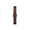 Watch 22mm Spor Delikli Kordon - Siyah-kırmızı