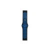 Watch 22mm Spor Delikli Kordon - Siyah-mavi