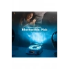 Waves Nostalji Plak Görünümlü Bluetooth Hoparlör 3d Ses Dalgası Retro Müzik Plak Mavi