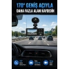 Wifi Destekli Araç İçi Kamera Çift Kameralı Full Hd 1080p 170° Geniş Açılı Araç Kayıt Kamerası