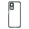 Xiaomi Mi 10t Pro Kılıf Miami Şeffaf Silikon - Koyu Yeşil
