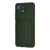 Xiaomi Mi 11 Kılıf Kelvin Kartvizitli Silikon - Koyu Yeşil