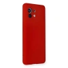 Xiaomi Mi 11 Kılıf Nano İçi Kadife Silikon - Kırmızı