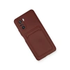 Xiaomi Mi 11i Kılıf Kelvin Kartvizitli Silikon - Bordo