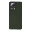 Xiaomi Mi 13 Lite Kılıf Nano İçi Kadife Silikon - Koyu Yeşil