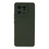 Xiaomi Mi 13 Pro Kılıf Nano İçi Kadife Silikon - Koyu Yeşil