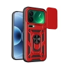 Xiaomi Mi 17 Pro Pars Lens Yüzüklü Silikon - Kırmızı