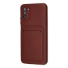 Xiaomi Pocophone M3 Kılıf Kelvin Kartvizitli Silikon - Bordo