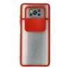 Xiaomi Pocophone X3 Kılıf Palm Buzlu Kamera Sürgülü Silikon - Kırmızı