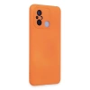 Xiaomi Redmi 12c Kılıf Nano İçi Kadife Silikon - Turuncu