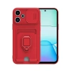 Xiaomi Redmi 13 4g Kılıf Zuma Kartvizitli Yüzüklü Silikon - Kırmızı