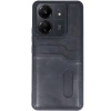 Xiaomi Redmi 13c Kılıf Sara Kartvizitli Deri Kılıf - Siyah