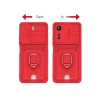 Xiaomi Redmi 13c Kılıf Zuma Kartvizitli Yüzüklü Silikon - Pembe