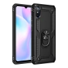 Xiaomi Redmi 9a Kılıf Sofya Yüzüklü Silikon Kapak - Siyah