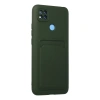 Xiaomi Redmi 9c Kılıf Kelvin Kartvizitli Silikon - Koyu Yeşil