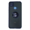 Xiaomi Redmi 9c Kılıf Montreal Yüzüklü Silikon Kapak - Lacivert