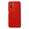 Xiaomi Redmi Note 10 Kılıf Nano İçi Kadife Silikon - Kırmızı