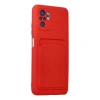 Xiaomi Redmi Note 10s Kılıf Kelvin Kartvizitli Silikon - Kırmızı