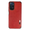Xiaomi Redmi Note 11 Kılıf Loop Deri Silikon - Kırmızı