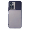 Xiaomi Redmi Note 11t Kılıf Palm Buzlu Kamera Sürgülü Silikon - Lacivert