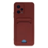 Xiaomi Redmi Note 12 4g Kılıf Kelvin Kartvizitli Silikon - Bordo